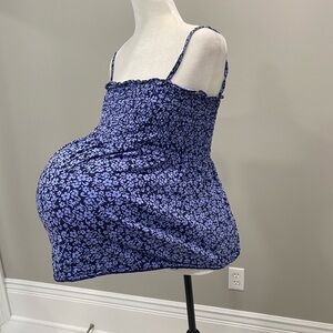 Motherhood Maternity Blue Textured Top
